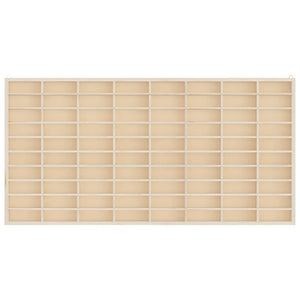 Holz Sammlervitrine mit 80 Fächern