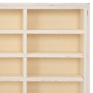 Holz Sammlervitrine mit 80 Fächern