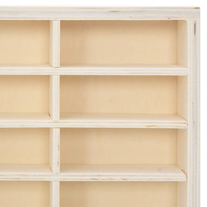 Holz Sammlervitrine mit 60 Fächern