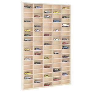 Holz Sammlervitrine mit 90 Fächern