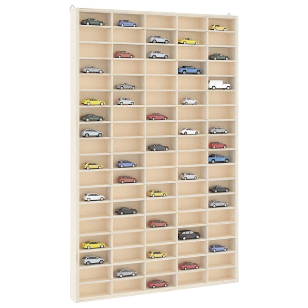 Holz Sammlervitrine mit 90 Fächern
