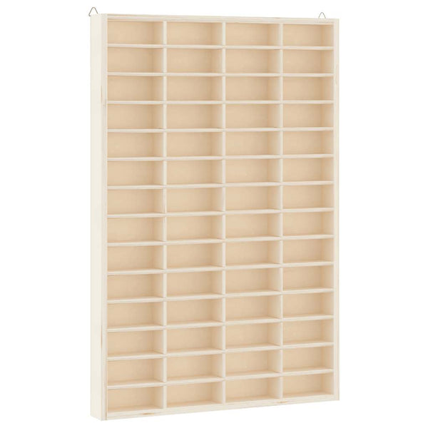 Holz Sammlervitrine mit 56 Fächern