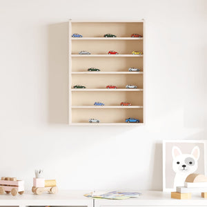 Holz Sammlervitrine mit 6 Regalen