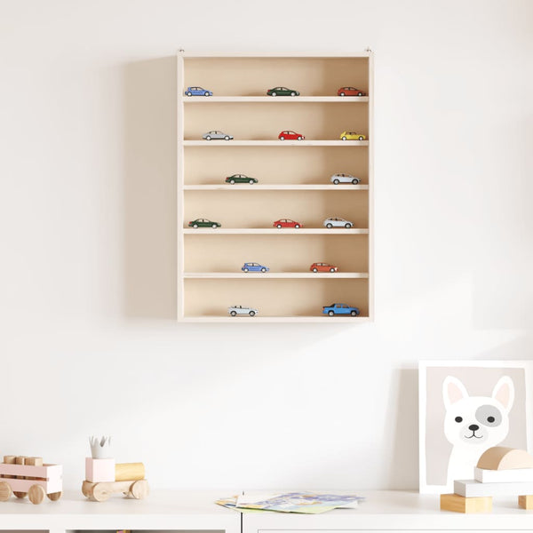 Holz Sammlervitrine mit 6 Regalen