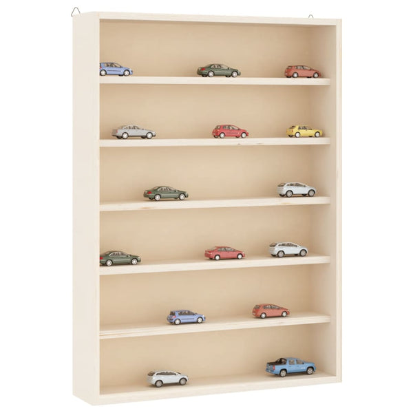 Holz Sammlervitrine mit 6 Regalen
