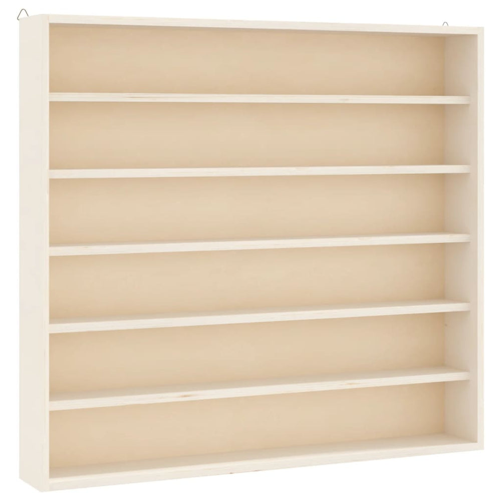 vidaXL Vitrine de collection en bois avec 6 étagères 60x8,5x55 cm