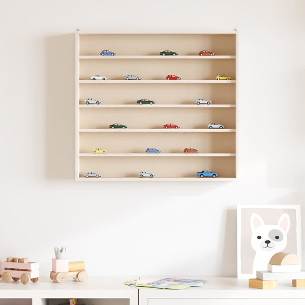 Holz Sammlervitrine mit 6 Regalen