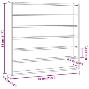 Holz Sammlervitrine mit 6 Regalen