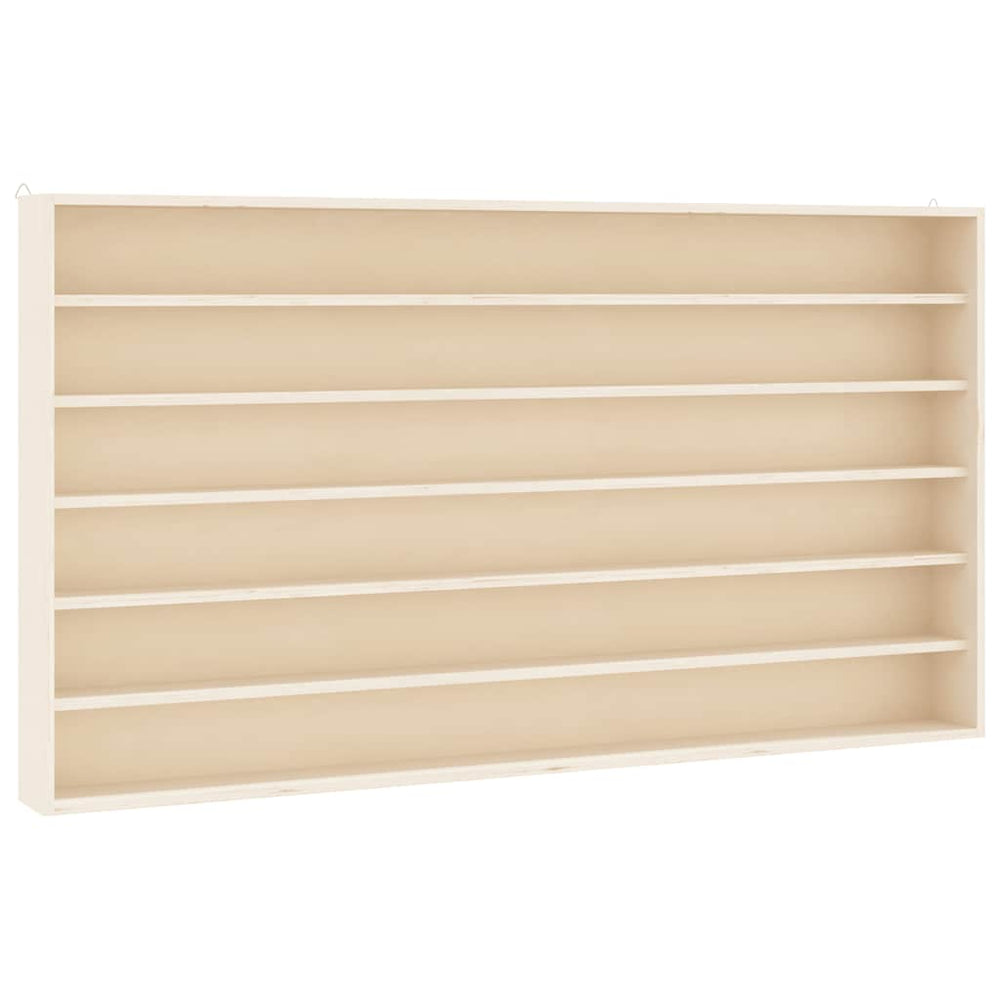 vidaXL Vitrine de collection en bois à 6 étagères 100x9x55 cm