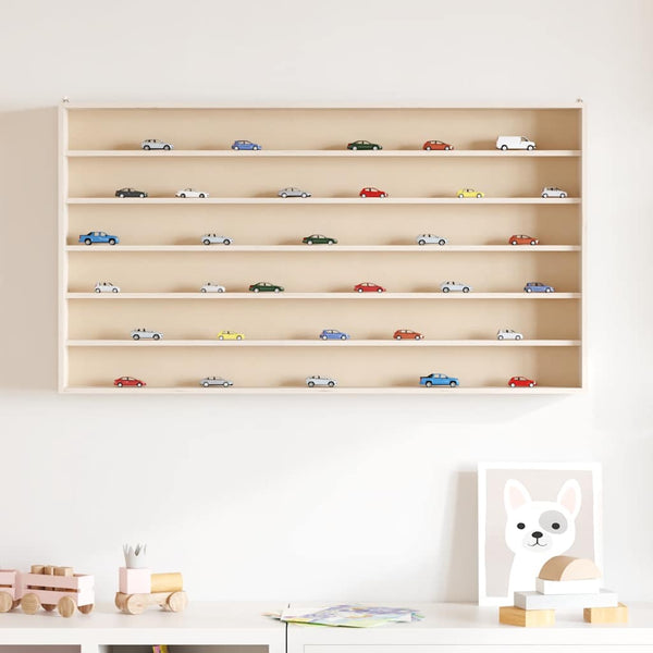 Holz Sammlervitrine mit 6 Regalen