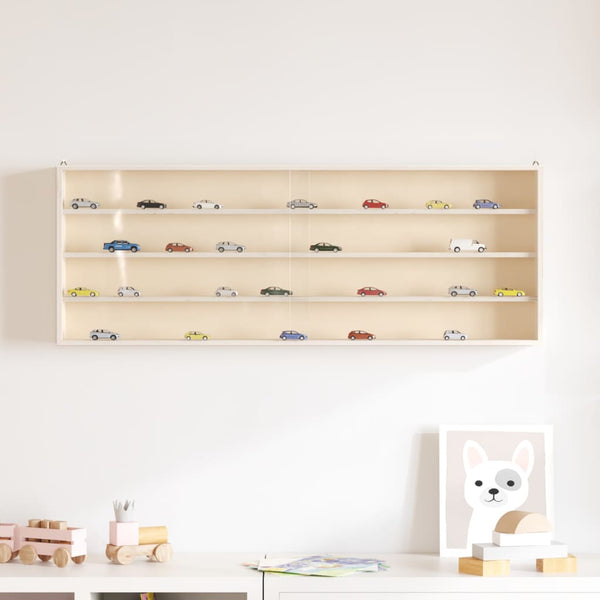 Holz Sammlervitrine mit Türen, 100 cm