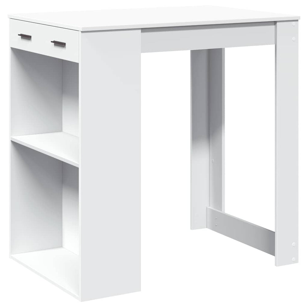 Weißer Bartisch 102x70x103,5 cm