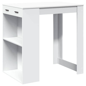 Weißer Bartisch 102x70x103,5 cm