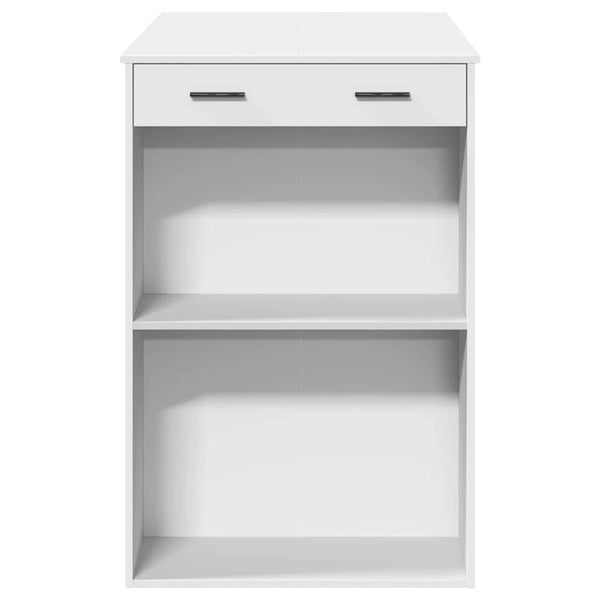 Weißer Bartisch 102x70x103,5 cm
