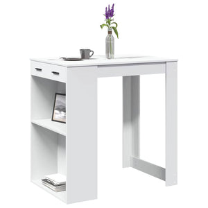 Weißer Bartisch 102x70x103,5 cm