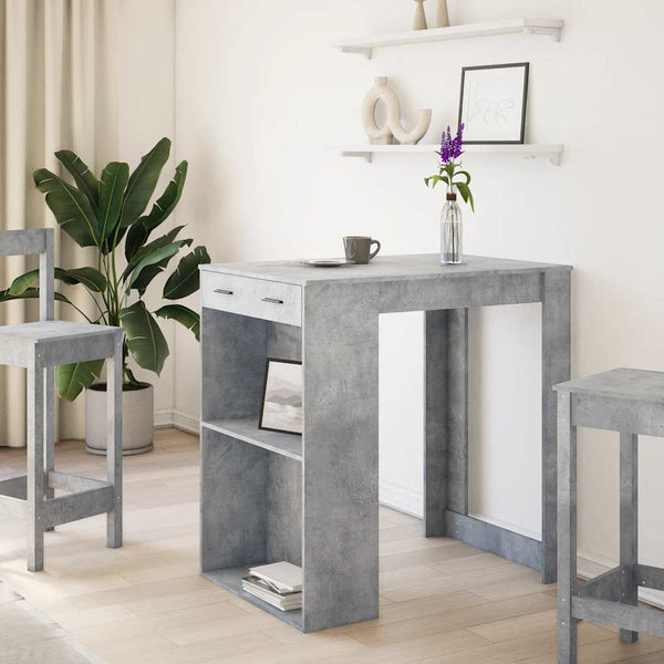 Bartisch Betongrau 102x70 cm