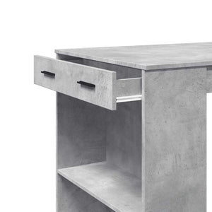 Bartisch Betongrau 102x70 cm