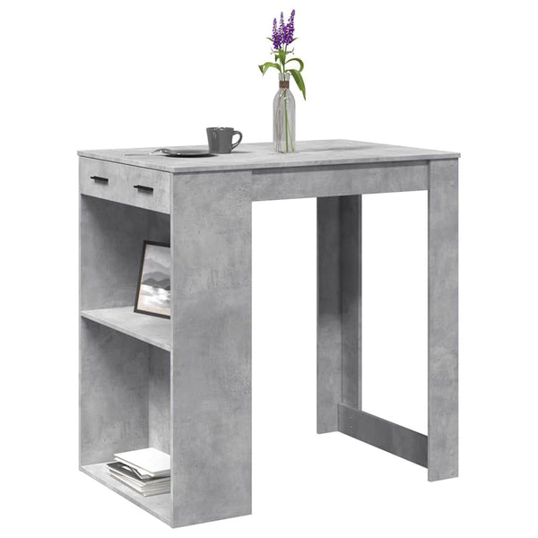 Bartisch Betongrau 102x70 cm