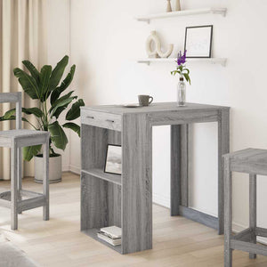 Bartisch Grau Sonoma 102 cm