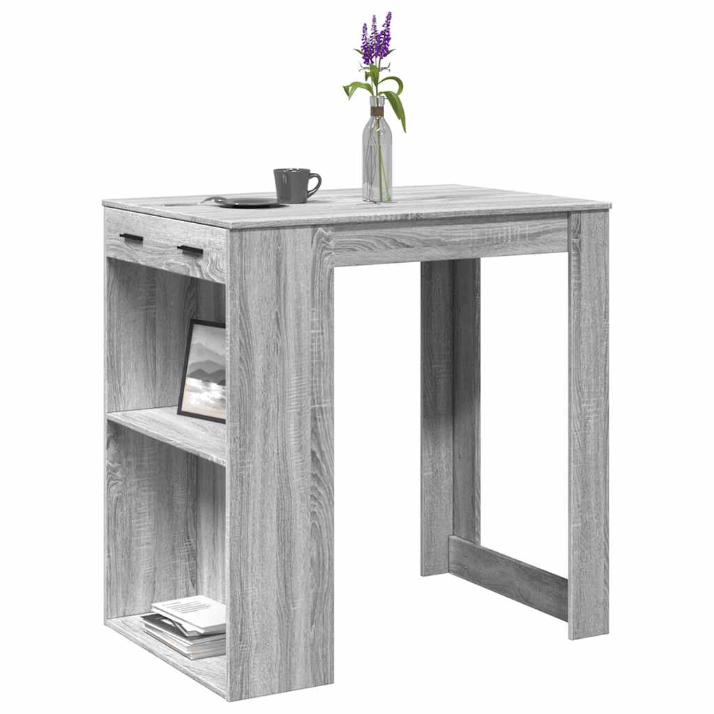 Bartisch Grau Sonoma 102 cm