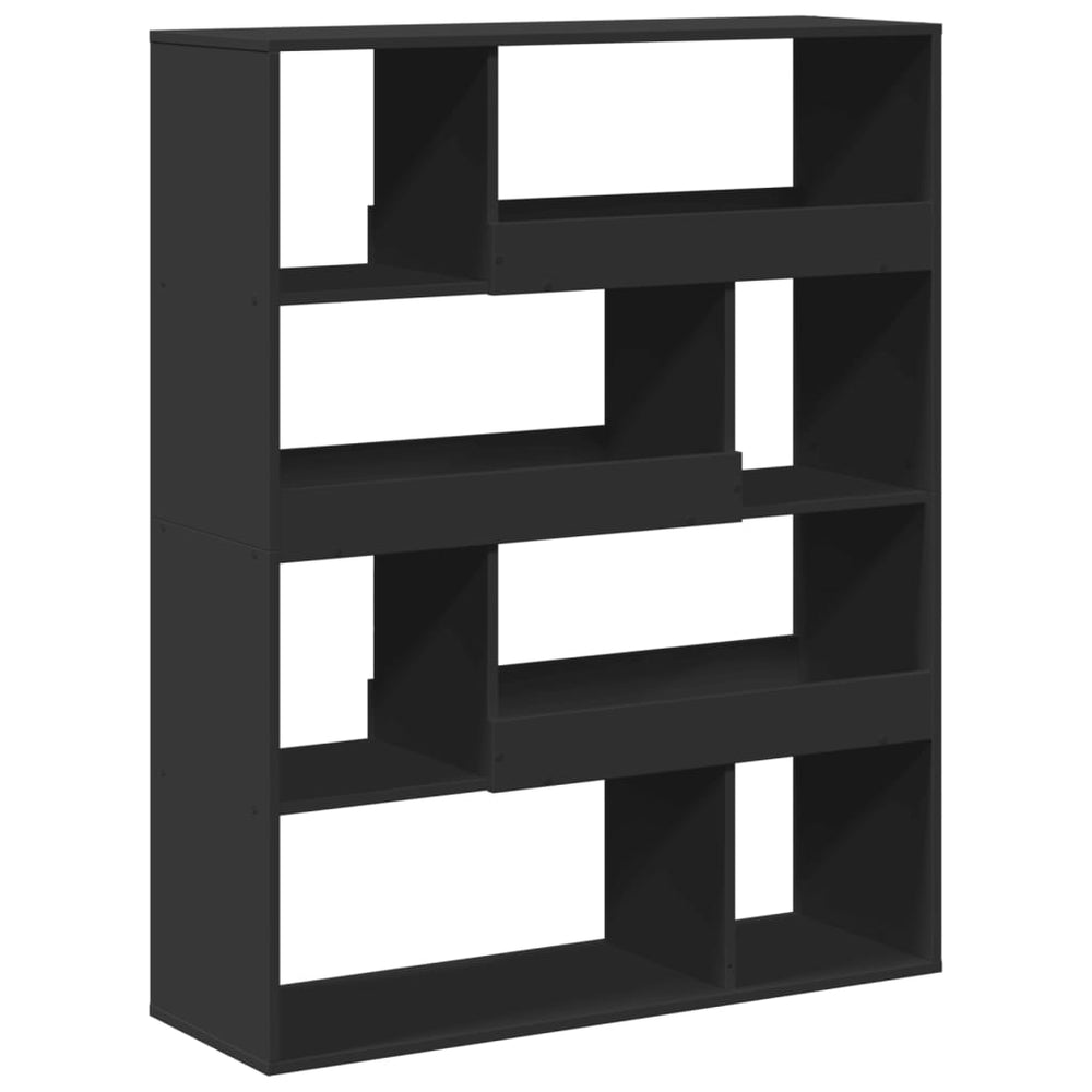 Schwarzes Bücherregal 100x33x125,5 cm