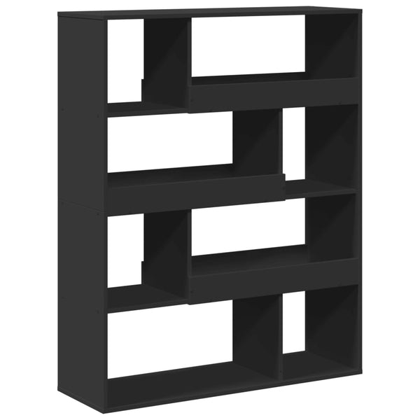Schwarzes Bücherregal 100x33x125,5 cm