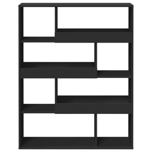 Schwarzes Bücherregal 100x33x125,5 cm