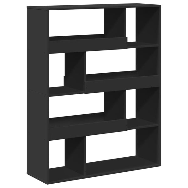 Schwarzes Bücherregal 100x33x125,5 cm