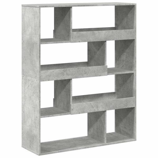 Betongraues Bücherregal, 100 cm