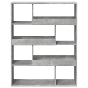Betongraues Bücherregal, 100 cm