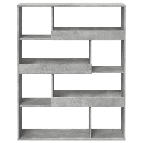 Betongraues Bücherregal, 100 cm