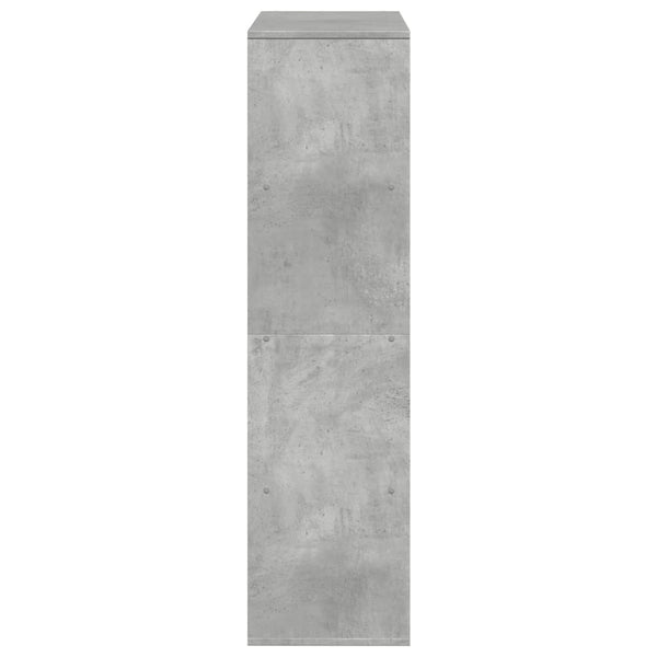 Betongraues Bücherregal, 100 cm