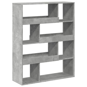 Betongraues Bücherregal, 100 cm