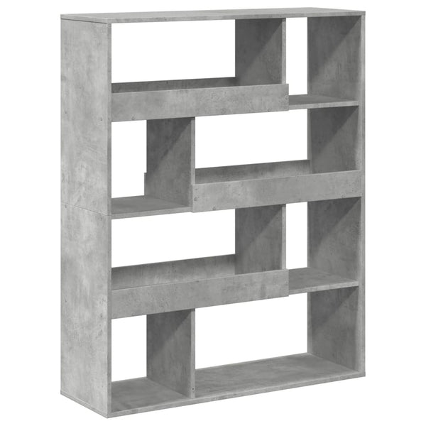 Betongraues Bücherregal, 100 cm