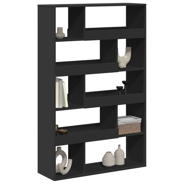 Schwarzes Bücherregal 100x33x156,5 cm