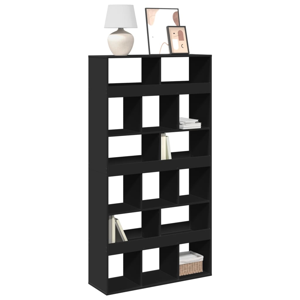 Schwarzes Bücherregal 100 cm