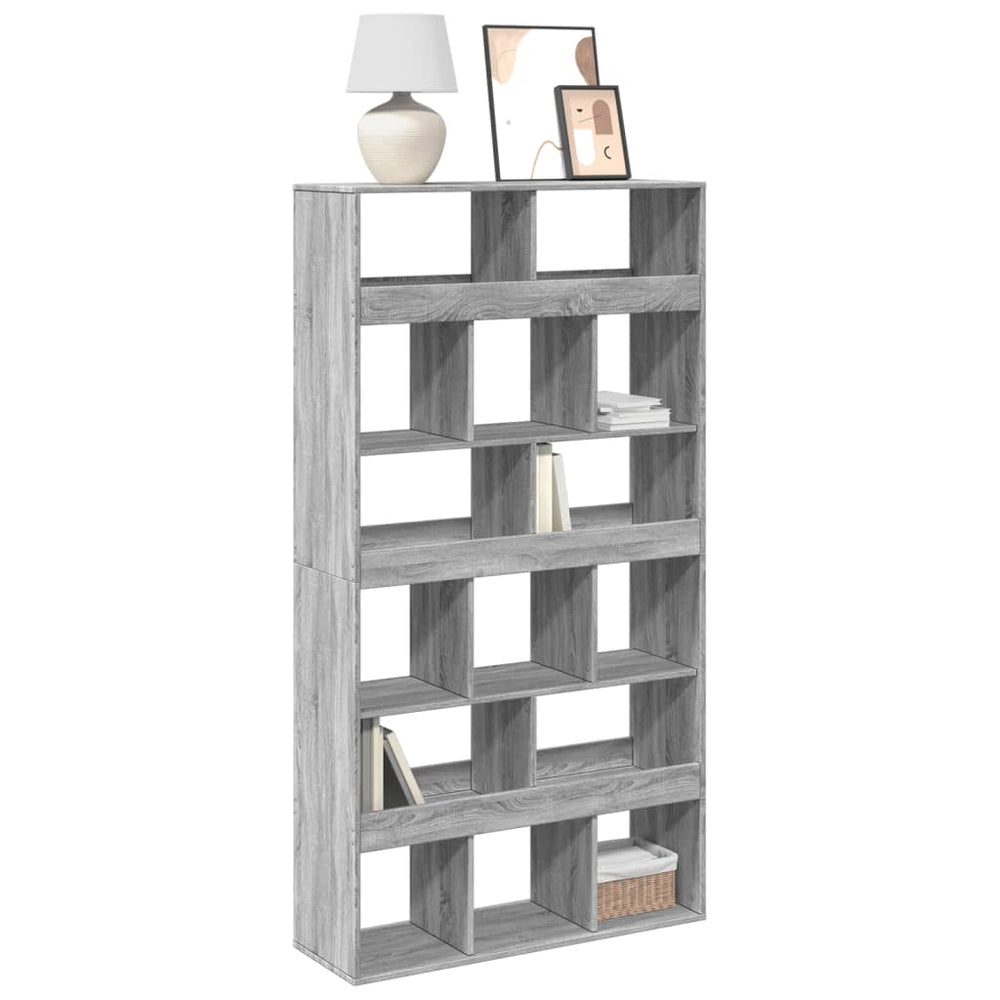 Bücherregal Grau Sonoma 100 cm