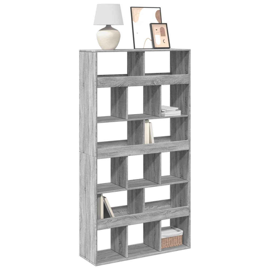 Bücherregal Grau Sonoma 100 cm