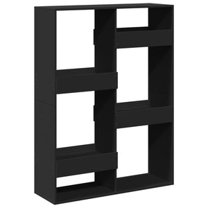 Schwarzes Bücherregal 100x33x135 cm