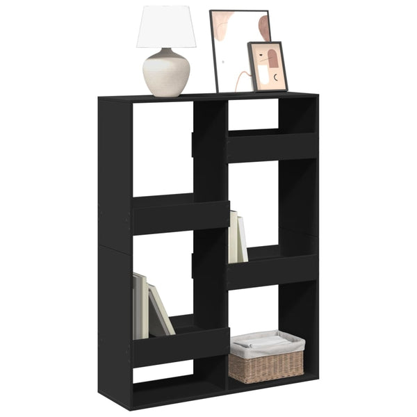 Schwarzes Bücherregal 100x33x135 cm