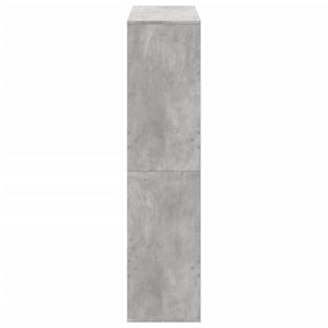 Betongraues Bücherregal 100x33x135 cm