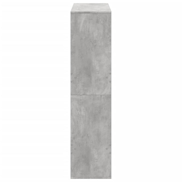 Betongraues Bücherregal 100x33x135 cm