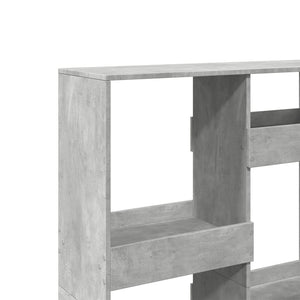 Betongraues Bücherregal 100x33x135 cm