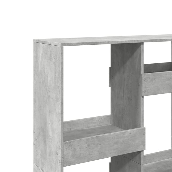 Betongraues Bücherregal 100x33x135 cm