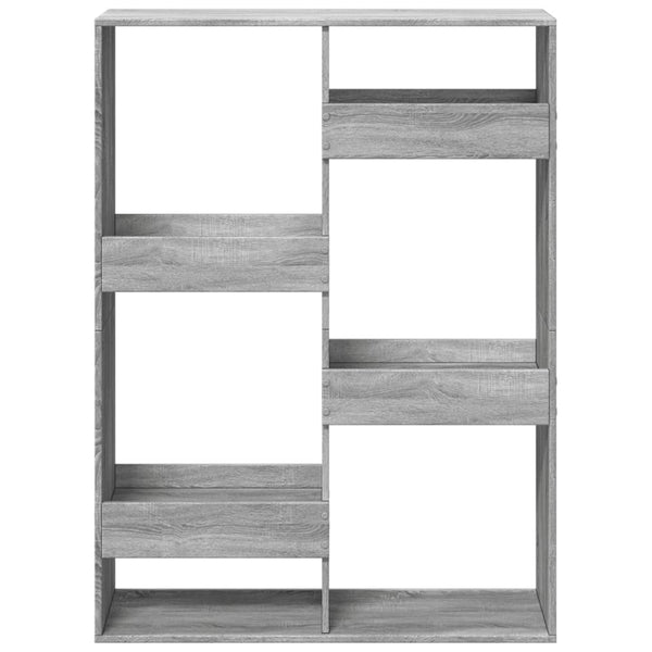 Bücherregal Grau Sonoma 100x135 cm