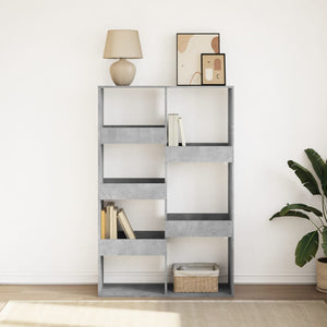 Bücherregal Betongrau 100x33x155,5 cm