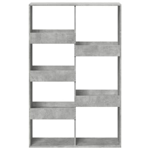 Bücherregal Betongrau 100x33x155,5 cm