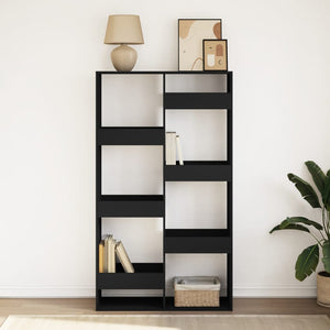 Schwarzes Bücherregal 100x33x175 cm