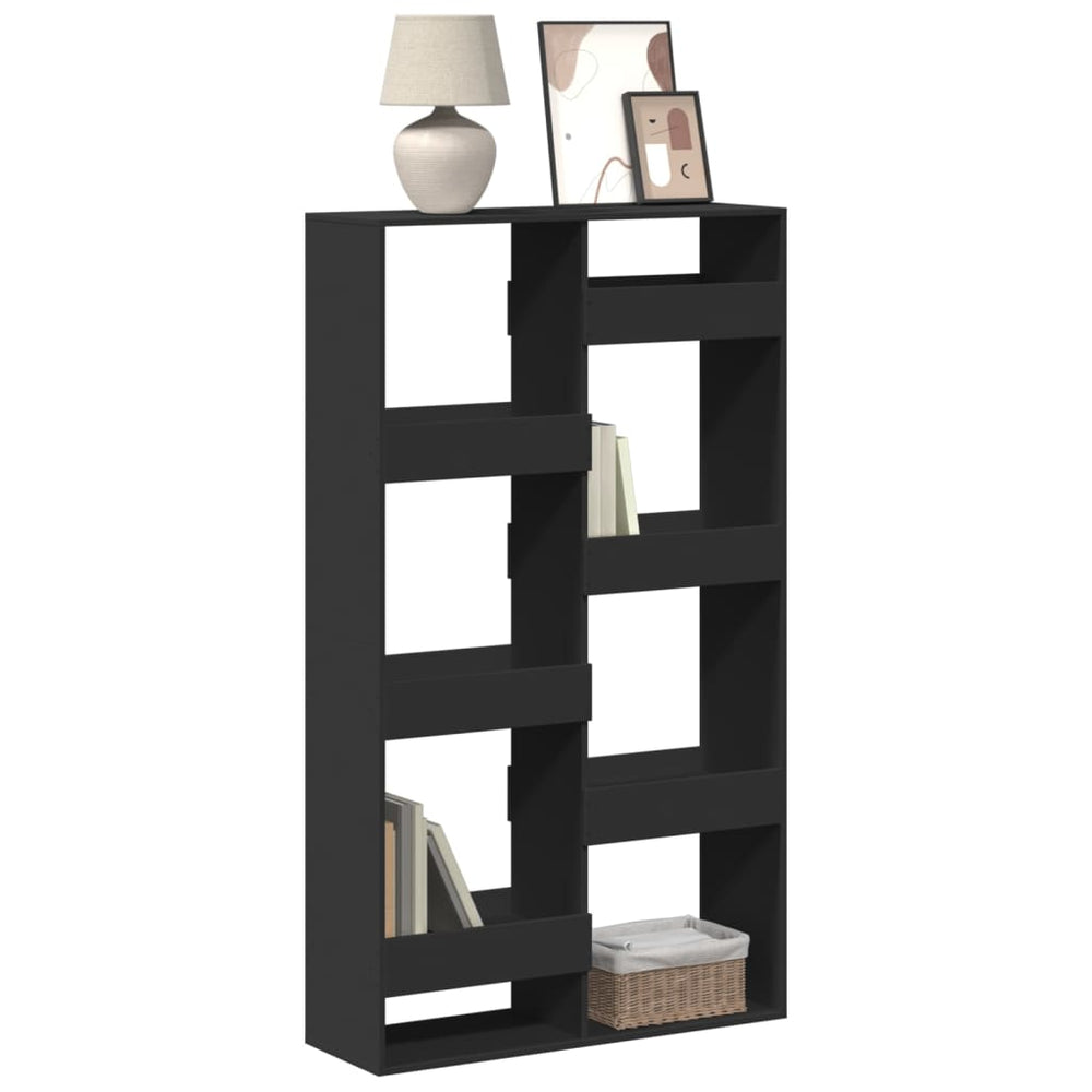 Schwarzes Bücherregal 100x33x175 cm
