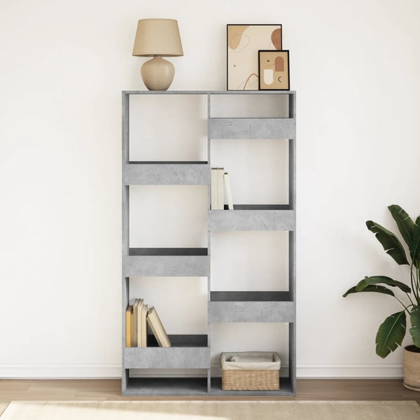 Bücherregal Betongrau 100x33x175 cm